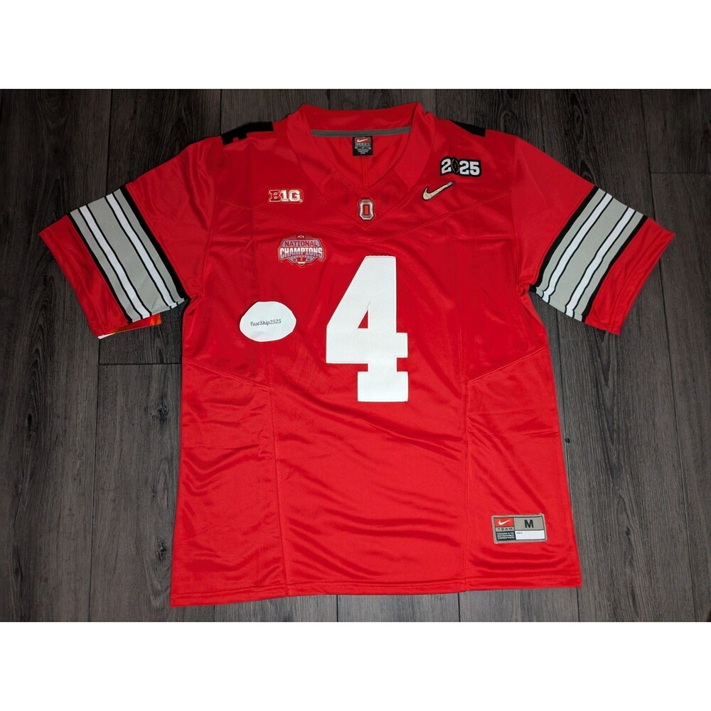 Jeremiah Smith #4 Ohio Buckeyes Stitched Heritage Jersey Men's Size Medium